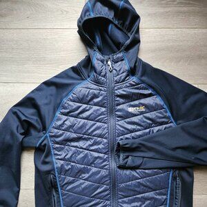 Regata Outdoors Men's lightweight puffy jacket navy blue hoodie size XL